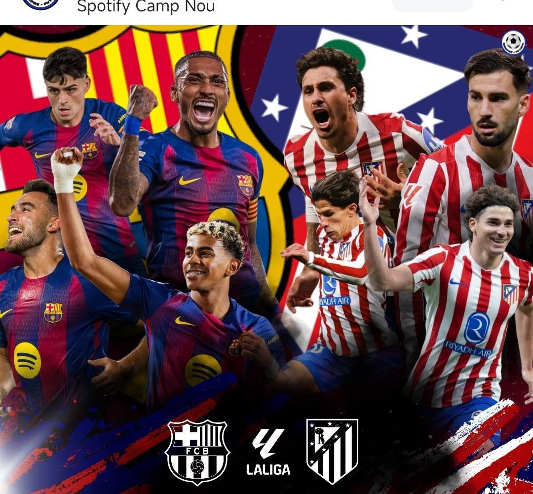 西甲，巴萨大战马竞！！